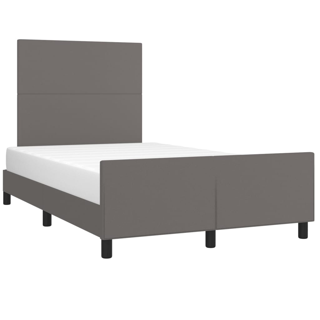 Giroletto senza Materasso Grigio 120x190 cm Similpelle | homemem39
