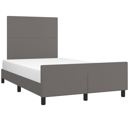 Giroletto senza Materasso Grigio 120x190 cm Similpelle | homemem39