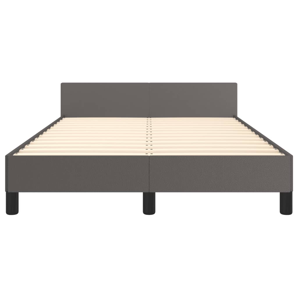 Giroletto senza Materasso Grigio 120x190 cm Similpelle - homemem39