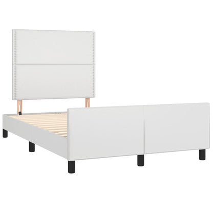 Giroletto senza Materasso Bianco 120x190 cm Similpelle