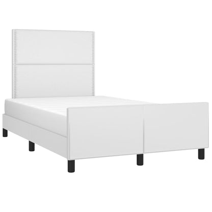 Giroletto senza Materasso Bianco 120x190 cm Similpelle