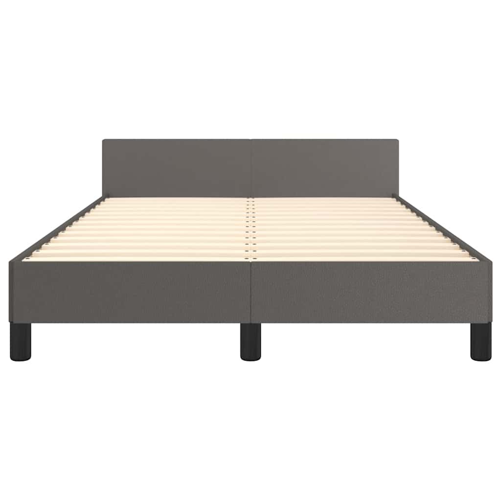 Giroletto senza Materasso Grigio 120x190 cm Similpelle