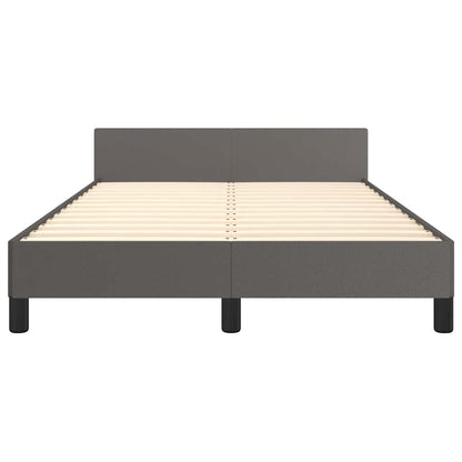 Giroletto senza Materasso Grigio 120x190 cm Similpelle