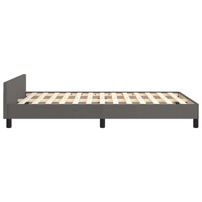 Giroletto senza Materasso Grigio 120x190 cm Similpelle