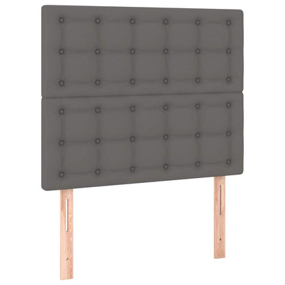 Giroletto senza Materasso Grigio 120x190 cm Similpelle