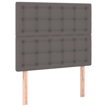 Giroletto senza Materasso Grigio 120x190 cm Similpelle