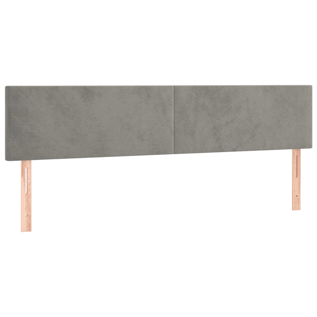 Giroletto senza Materasso Grigio Chiaro 120x190 cm Velluto - homemem39