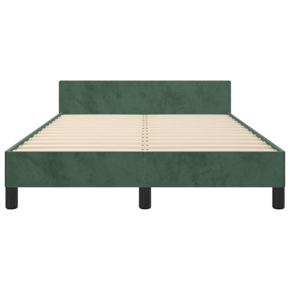 Giroletto senza Materasso Verde Scuro 120x190 cm Velluto - homemem39