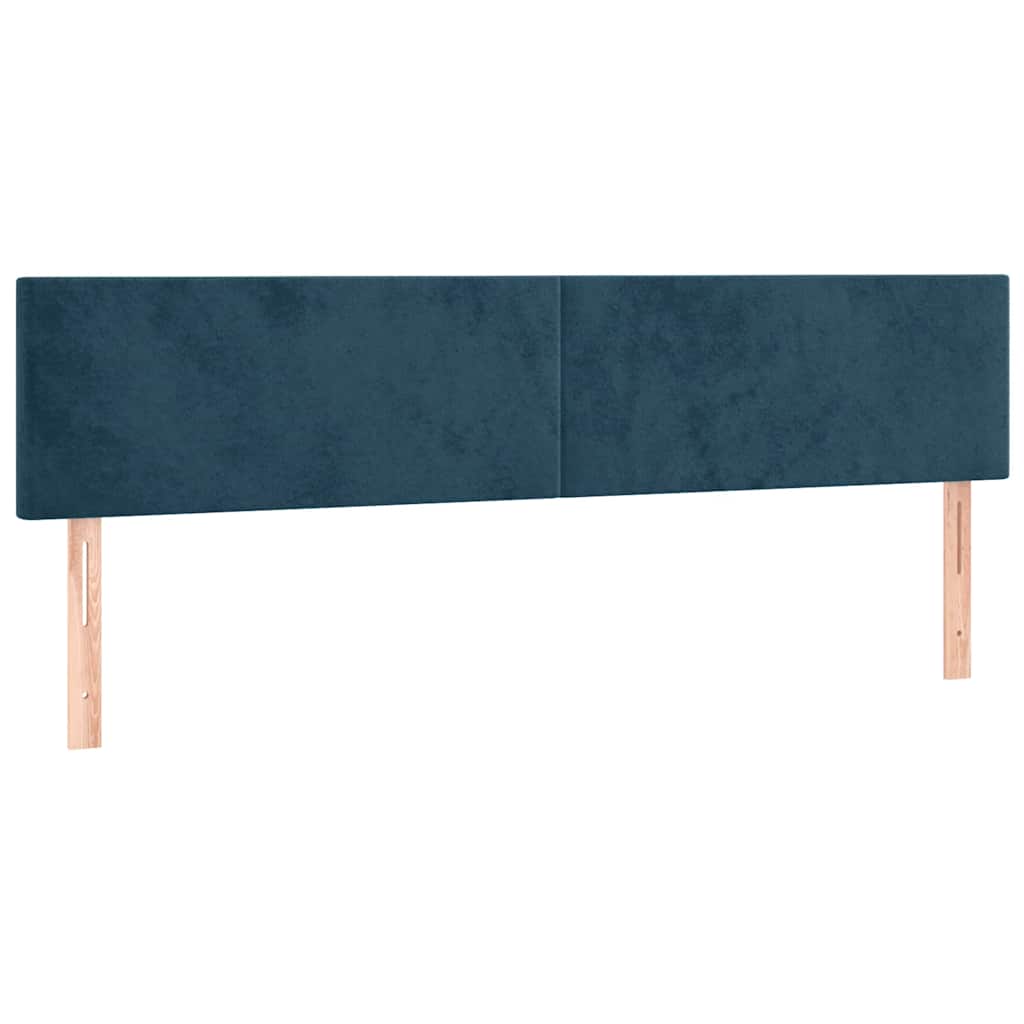 Giroletto senza Materasso Blu Scuro 120x190 cm Velluto