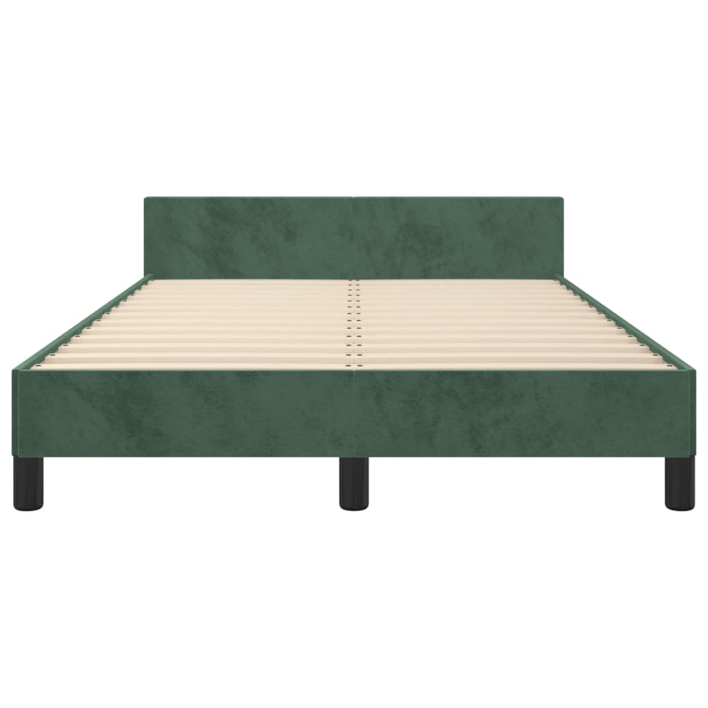 Giroletto senza Materasso Verde Scuro 120x190 cm Velluto - homemem39