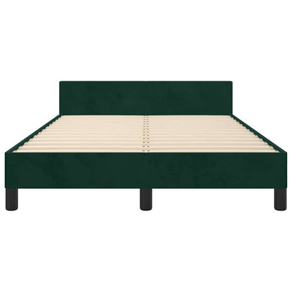 Giroletto senza Materasso Verde Scuro 120x190 cm Velluto
