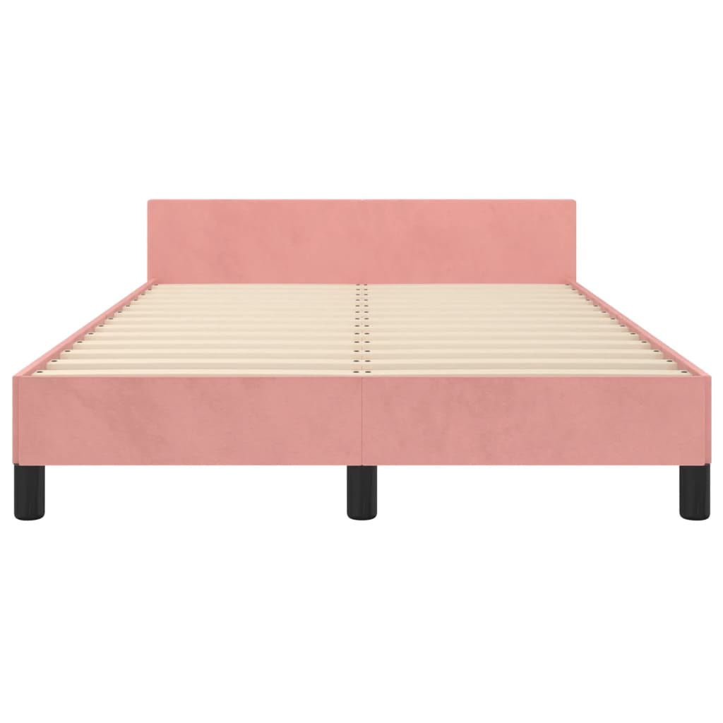 Giroletto senza Materasso Rosa 120x190 cm Velluto | homemem39