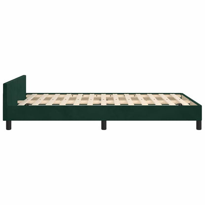 Giroletto senza Materasso Verde Scuro 120x190 cm Velluto