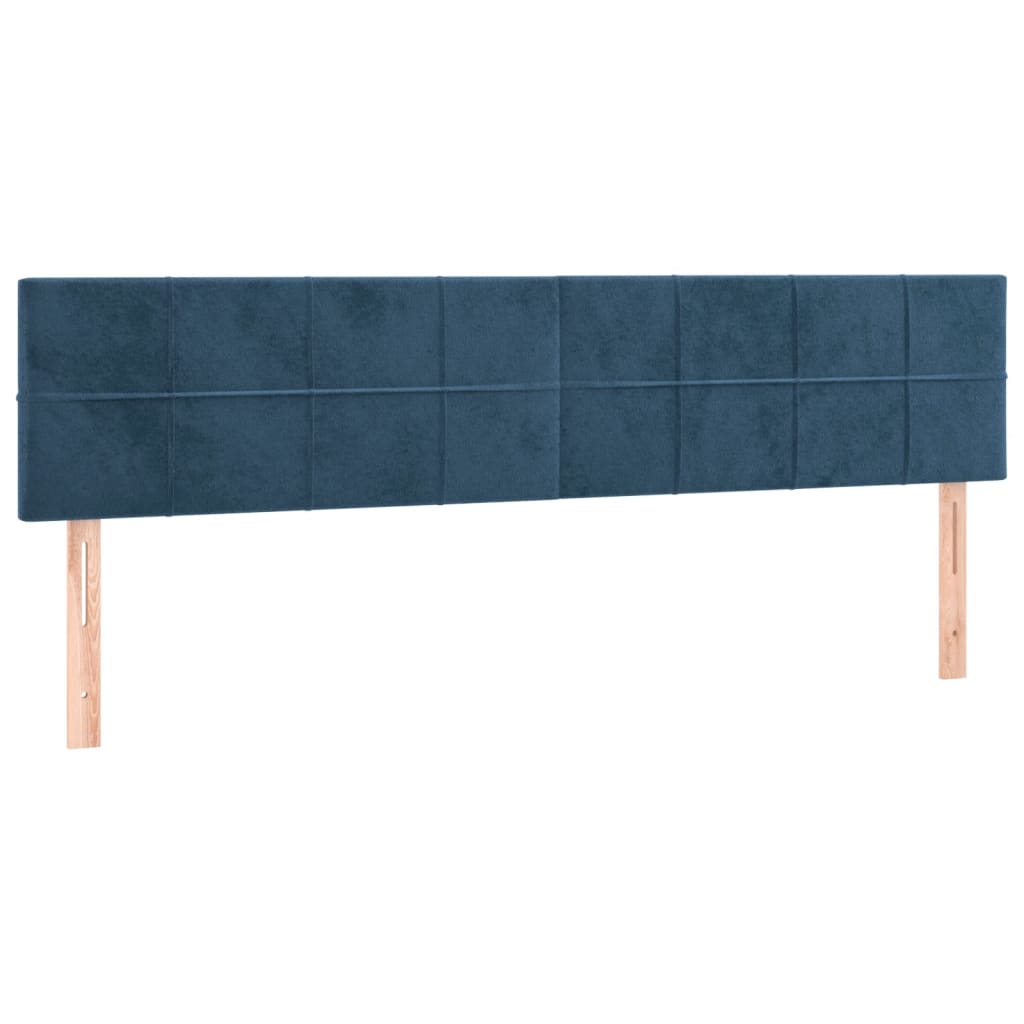 Giroletto senza Materasso Blu Scuro 120x190 cm Velluto - homemem39