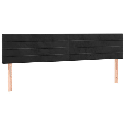 Giroletto senza Materasso Nero 120x190 cm Velluto