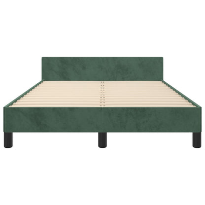 Giroletto senza Materasso Verde Scuro 120x190 cm Velluto - homemem39