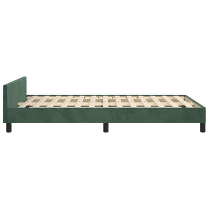 Giroletto senza Materasso Verde Scuro 120x190 cm Velluto - homemem39