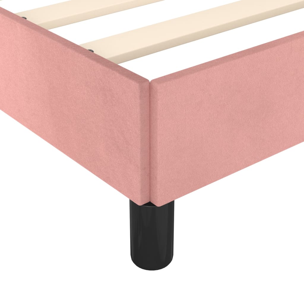 Giroletto senza Materasso Rosa 120x190 cm Velluto | homemem39