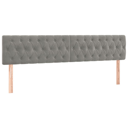 Giroletto senza Materasso Grigio Chiaro 120x190 cm Velluto