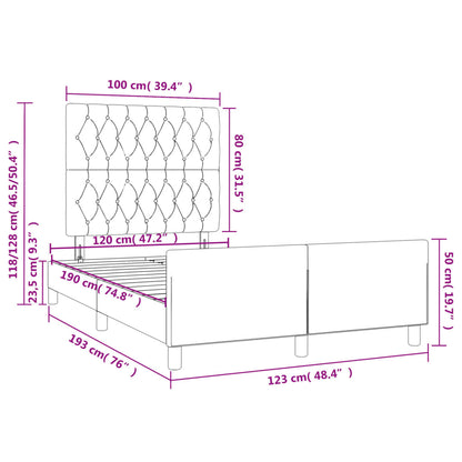 Giroletto senza Materasso Rosa 120x190 cm Velluto | homemem39