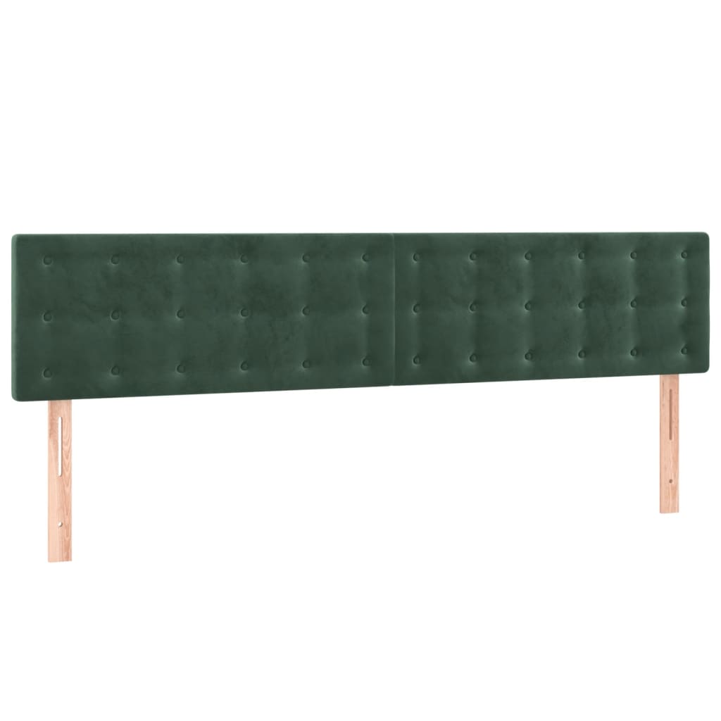 Giroletto senza Materasso Verde Scuro 120x190 cm Velluto