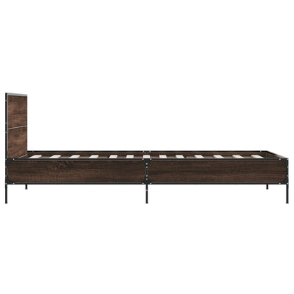 Giroletto Rovere Marrone 100x200 cm Legno Multistrato e Metallo | homemem39