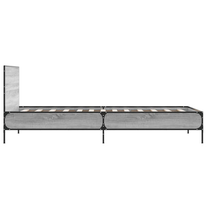 Giroletto Grigio Sonoma 75x190cm in Legno Multistrato e Metallo | homemem39