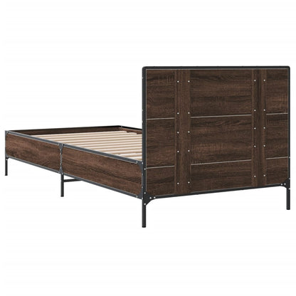 Giroletto Rovere Marrone 75x190 cm Legno Multistrato e Metallo | homemem39