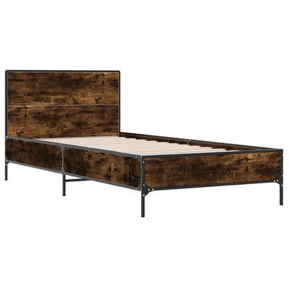 Giroletto Rovere Fumo 90x190 cm in Legno Multistrato e Metallo | homemem39