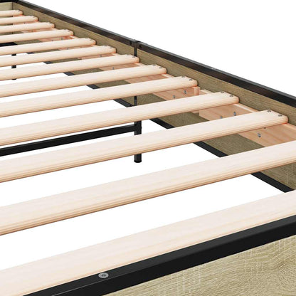 Giroletto Rovere Sonoma 100x200 cm Legno Multistrato e Metallo