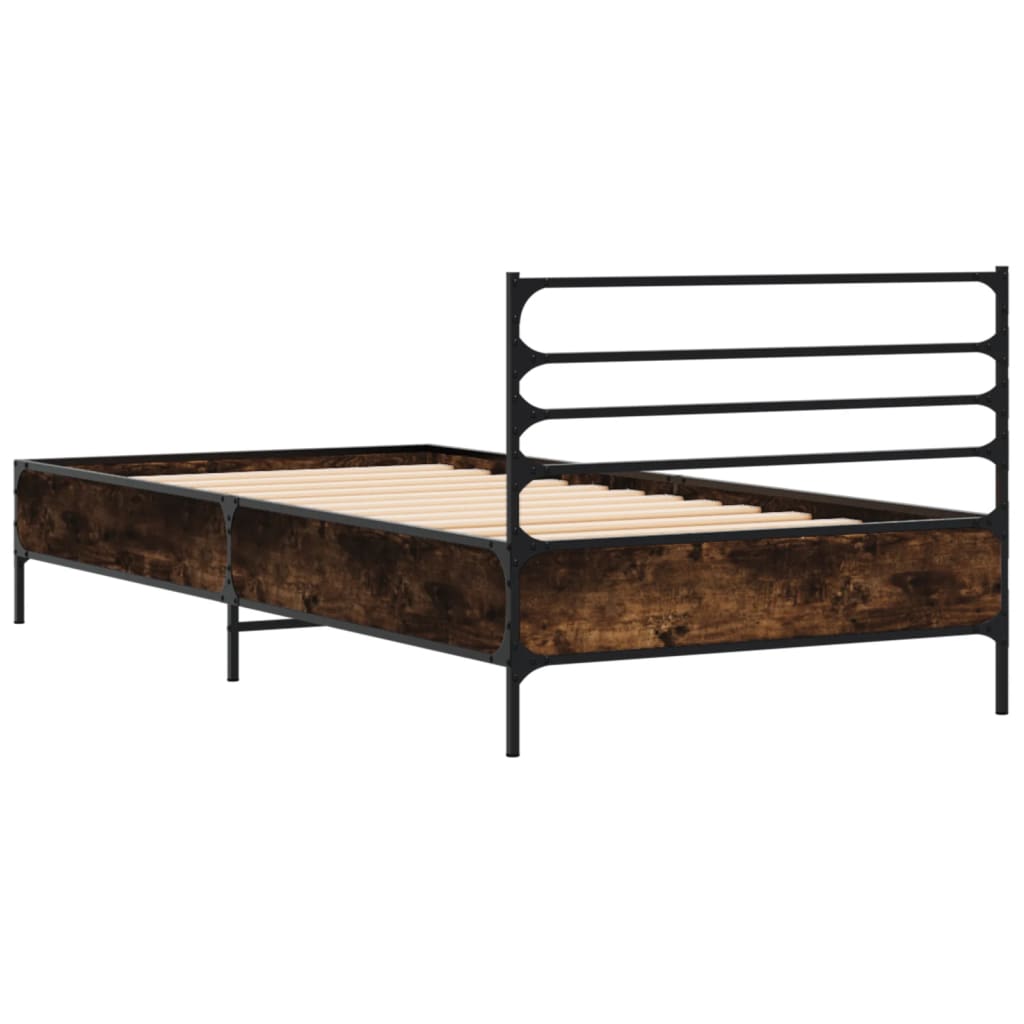 Giroletto Rovere Fumo 100x200 cm in Legno Multistrato e Metallo | homemem39