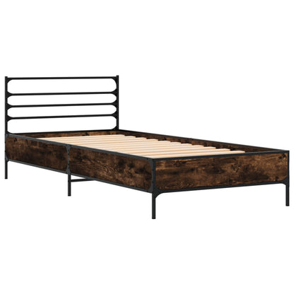Giroletto Rovere Fumo 75x190 cm in Legno Multistrato e Metallo | homemem39