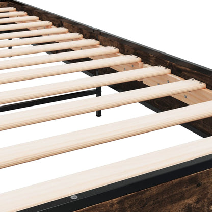 Giroletto Rovere Fumo 75x190 cm in Legno Multistrato e Metallo - homemem39