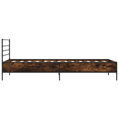 Giroletto Rovere Fumo 90x190 cm in Legno Multistrato e Metallo | homemem39
