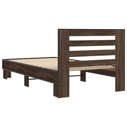 Giroletto Rovere Marrone 100x200 cm Legno Multistrato e Metallo | homemem39