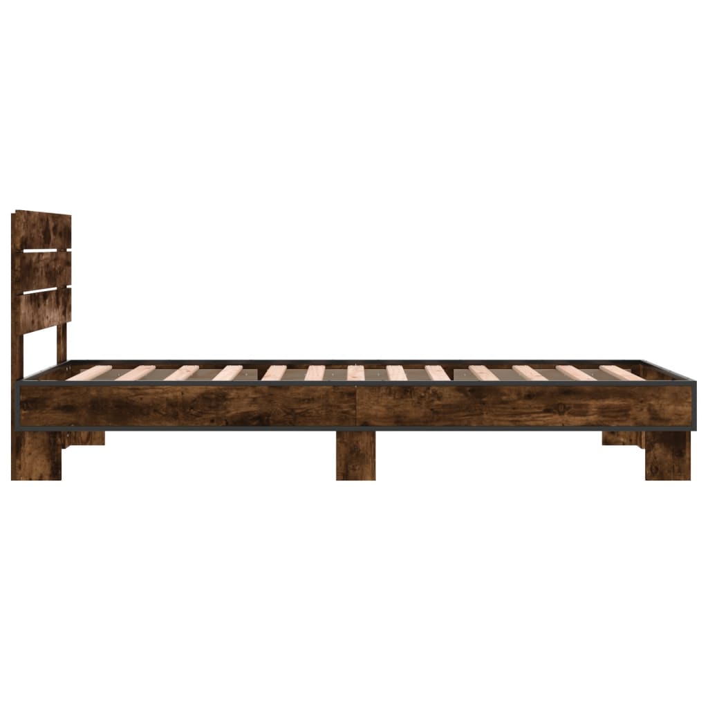 Giroletto Rovere Fumo 100x200 cm in Legno Multistrato e Metallo | homemem39