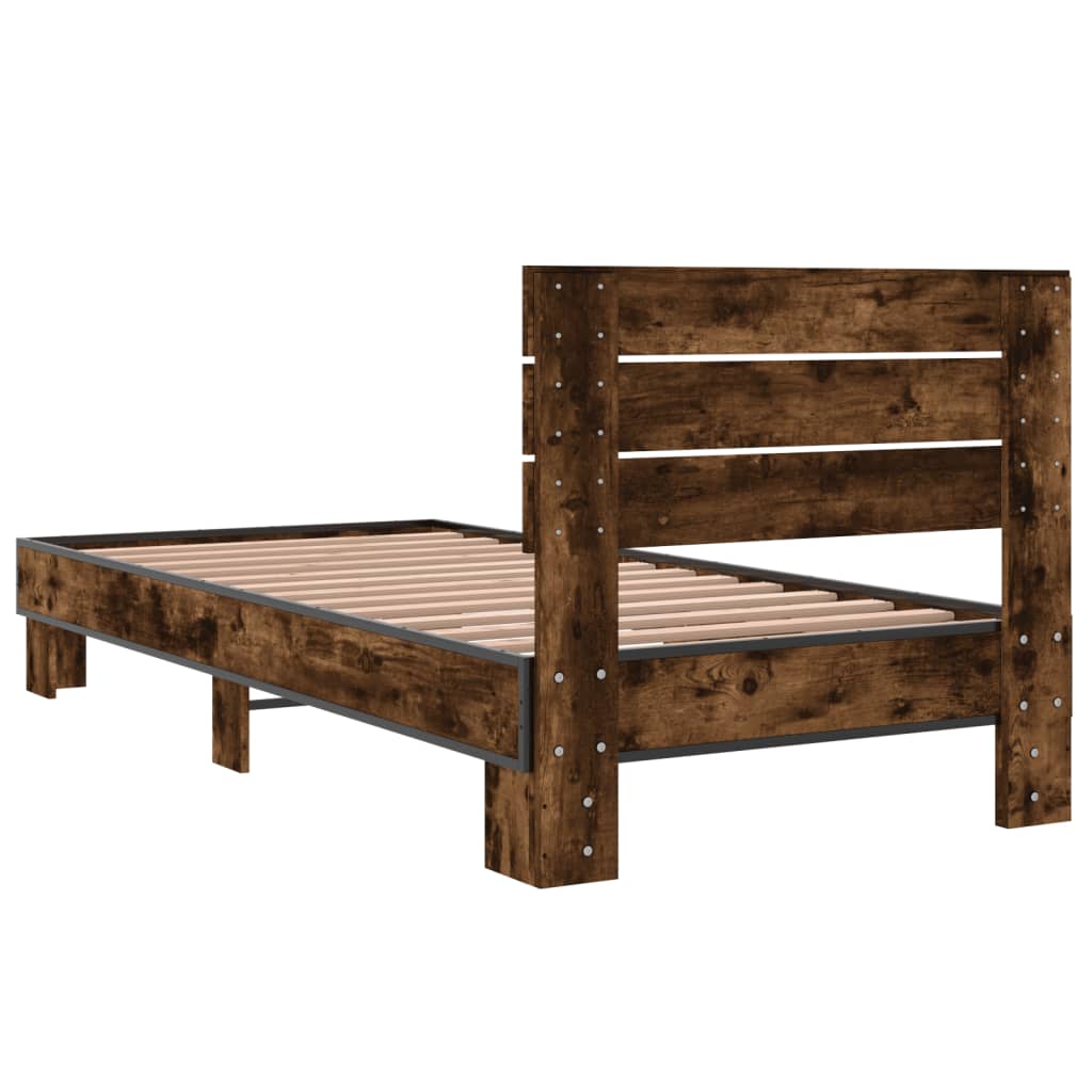 Giroletto Rovere Fumo 100x200 cm in Legno Multistrato e Metallo | homemem39