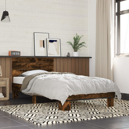 Giroletto Rovere Fumo 100x200 cm in Legno Multistrato e Metallo | homemem39