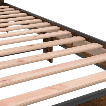 Giroletto Rovere Fumo 90x200 cm in Legno Multistrato e Metallo | homemem39