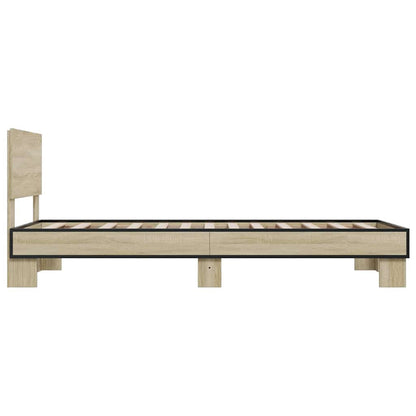 Giroletto Rovere Sonoma 75x190cm in Legno Multistrato e Metallo | homemem39