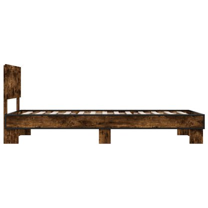 Giroletto Rovere Fumo 75x190 cm in Legno Multistrato e Metallo | homemem39