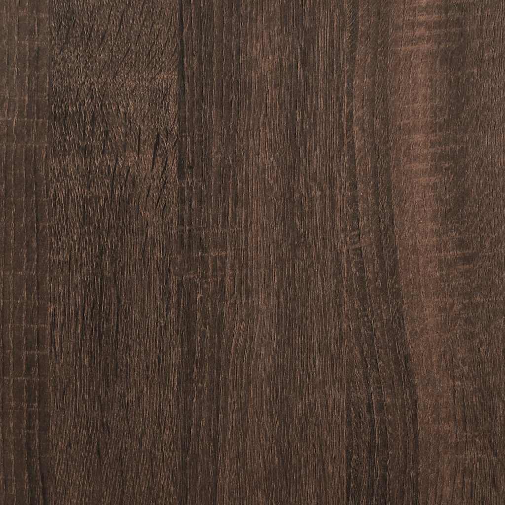 Giroletto Rovere Marrone 90x190 cm Legno Multistrato e Metallo - homemem39
