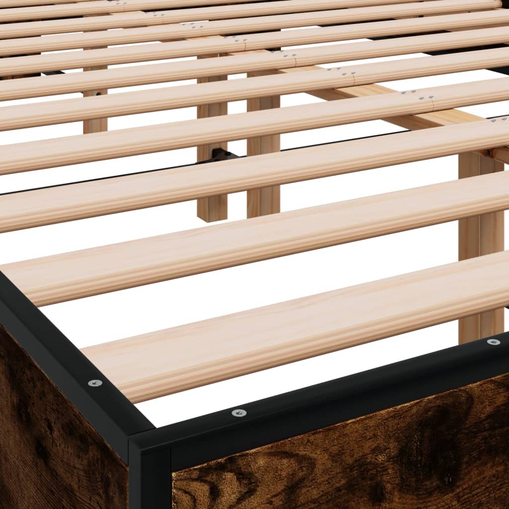 Giroletto Rovere Fumo 140x200 cm in Legno Multistrato Metallo | homemem39