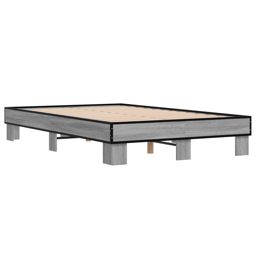 Giroletto Grigio Sonoma 140x200 cm in Legno Multistrato Metallo | homemem39