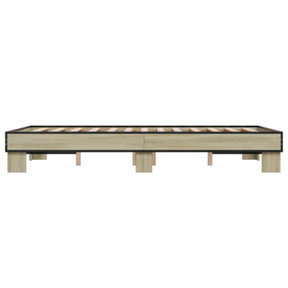 Giroletto Rovere Sonoma 120x200 cm in Legno Multistrato Metallo | homemem39