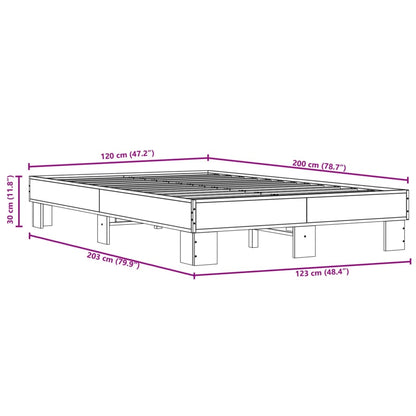 Giroletto Rovere Fumo 120x200 cm in Legno Multistrato Metallo | homemem39