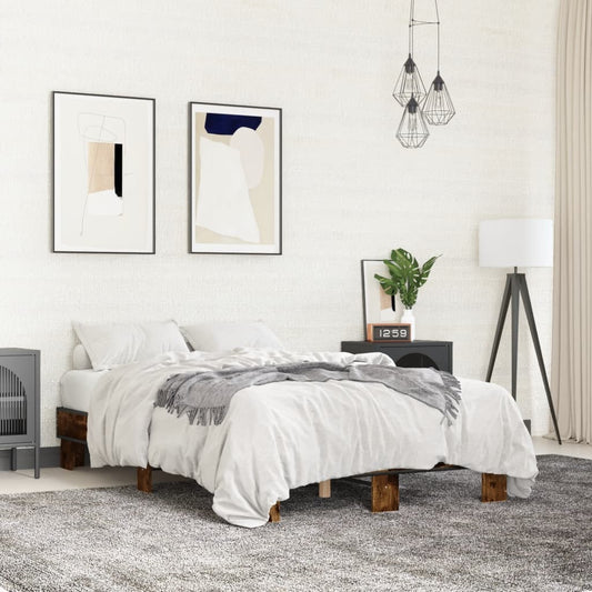 Giroletto Rovere Fumo 120x200 cm in Legno Multistrato Metallo | homemem39