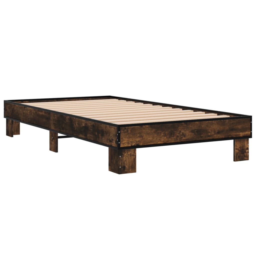 Giroletto Rovere Fumo 100x200 cm in Legno Multistrato e Metallo | homemem39