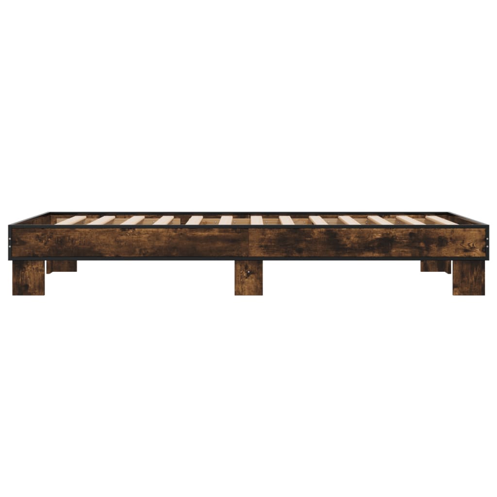 Giroletto Rovere Fumo 75x190 cm in Legno Multistrato e Metallo | homemem39