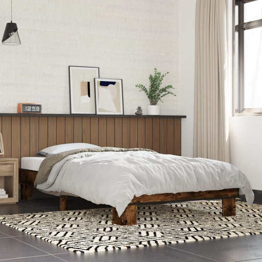 Giroletto Rovere Fumo 75x190 cm in Legno Multistrato e Metallo | homemem39